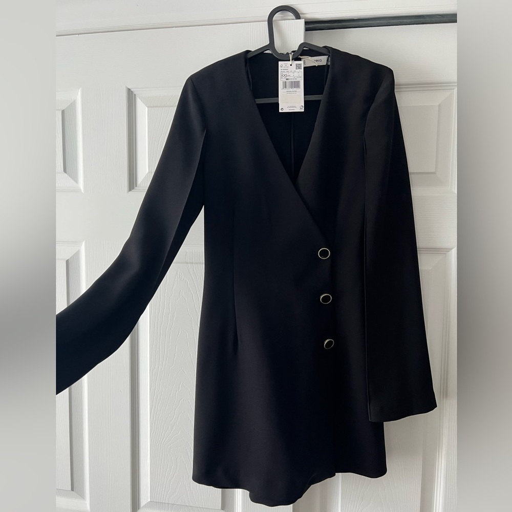 Blazer dress - mango, black